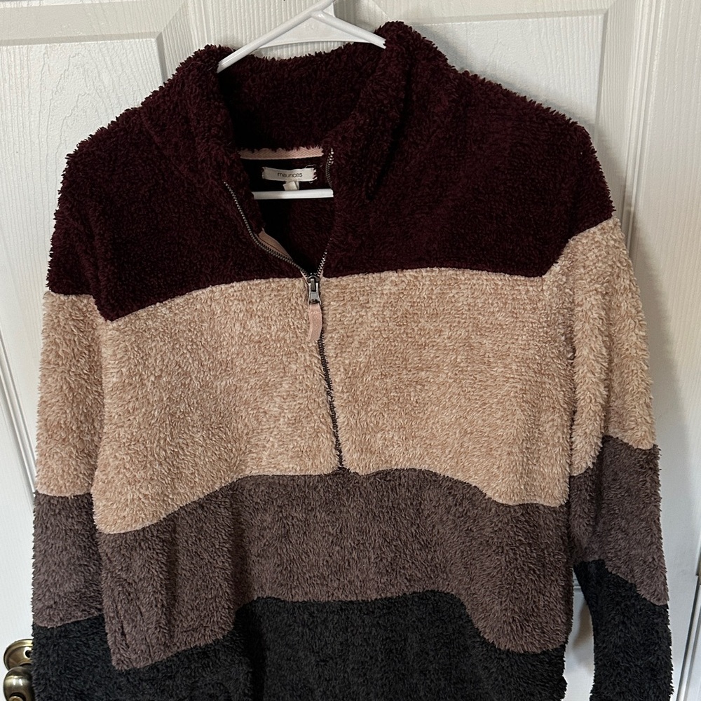 Maurices Colorblock Half-Zip Hoodie